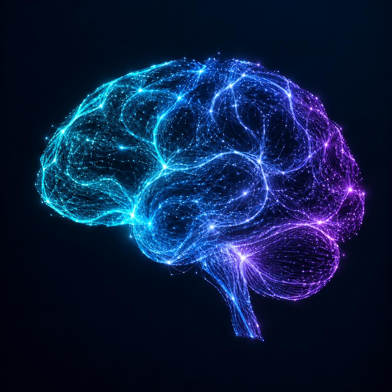Futuristic visual representing connected AI systems
